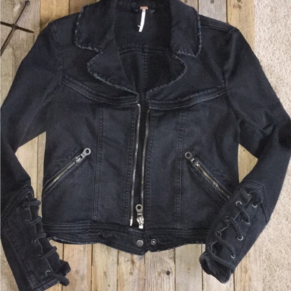 Free People Shrunken Twill Jacket - Picture 3 of 4